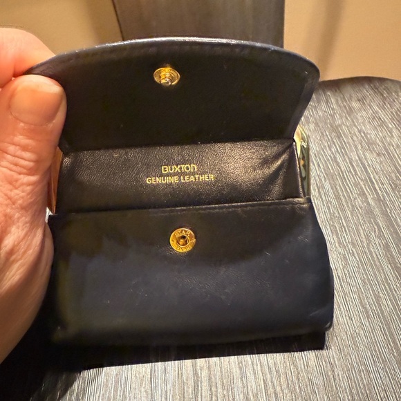 Buxton leather triple frame coin purse - Picture 7 of 9